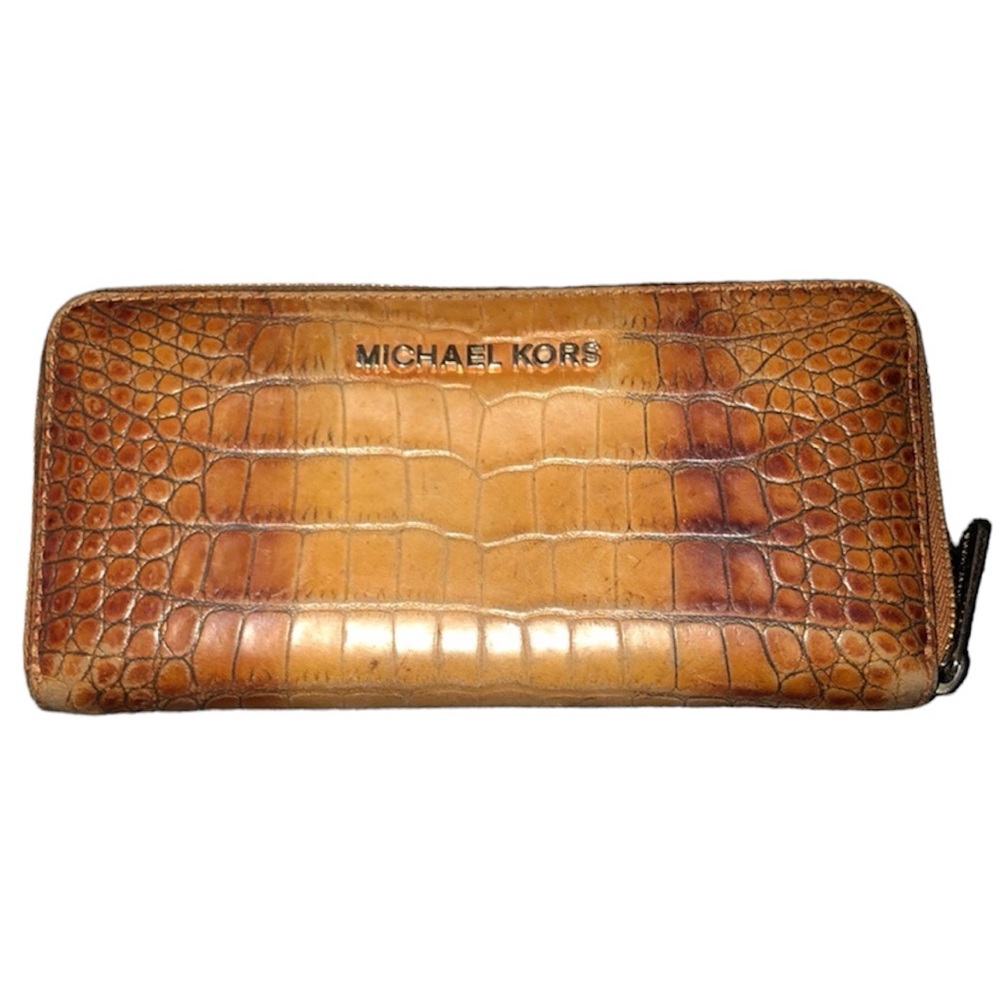 Michael Kors Mercer Crocodile-Embossed Continental Wallet